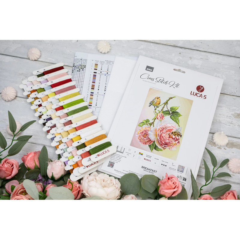 Breakfast Counted Cross-Stitch Kit by Luca-S B7053L