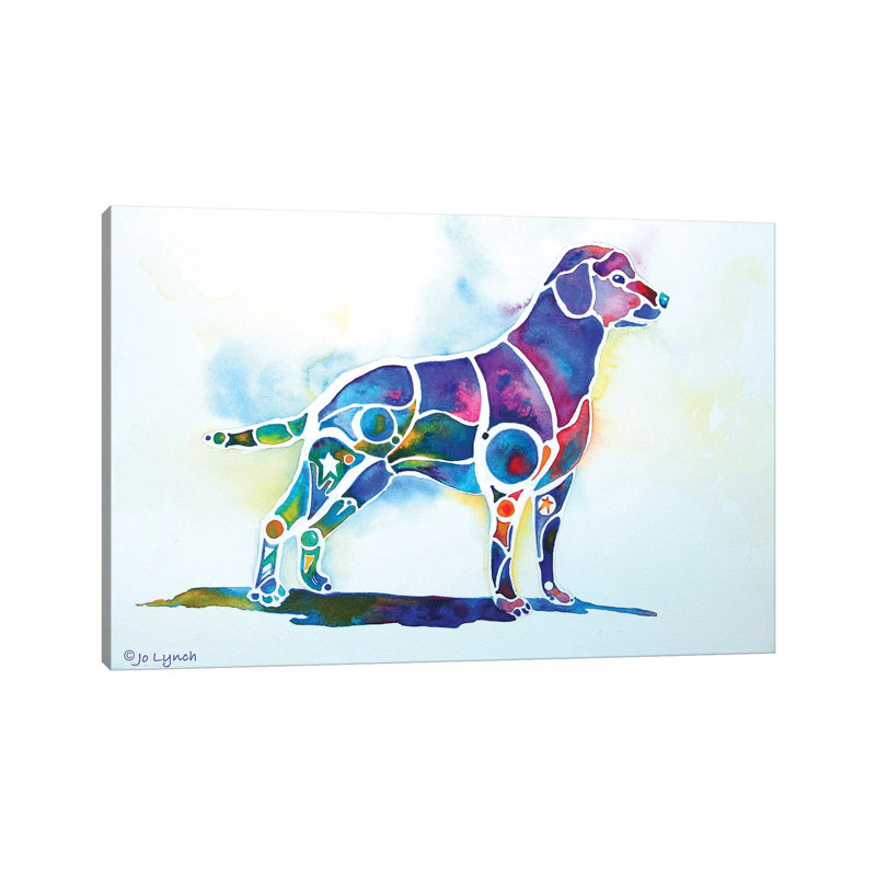 Labrador Retriever by Jo Lynch - Wrapped Canvas Print, 20.32 cm H x 30.48 cm W