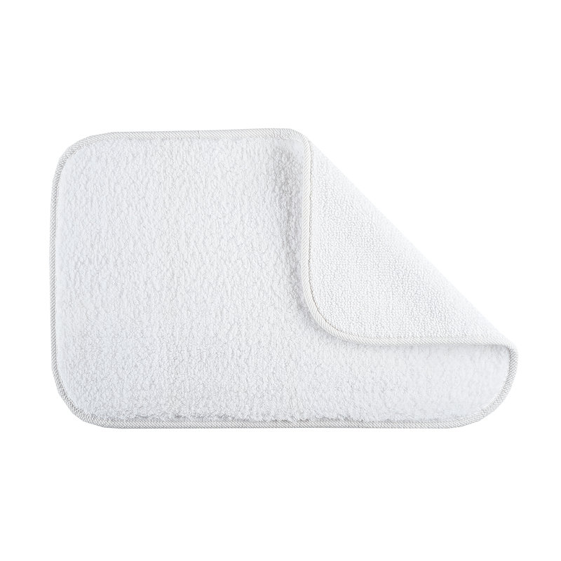 Aspen Bath Rug, Silver