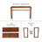 Hemsworth Mango Wood Console Table – Entryway Table, Sofa Table, Accent Furniture for Living Room, Hallway, Bedroom
