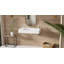 Lavabo de salle de bain mural rectangulaire en résine blanc mat 31,4 po x 19,6 po Badeloft WT-04-D-M-35943825