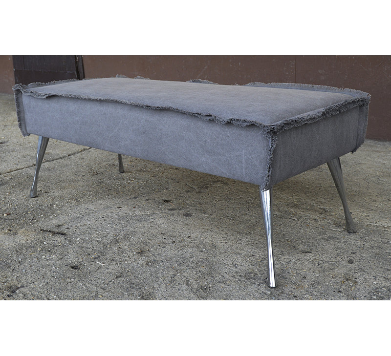 Modern 85% Cotton And 15% Polyester Upholstered Bench