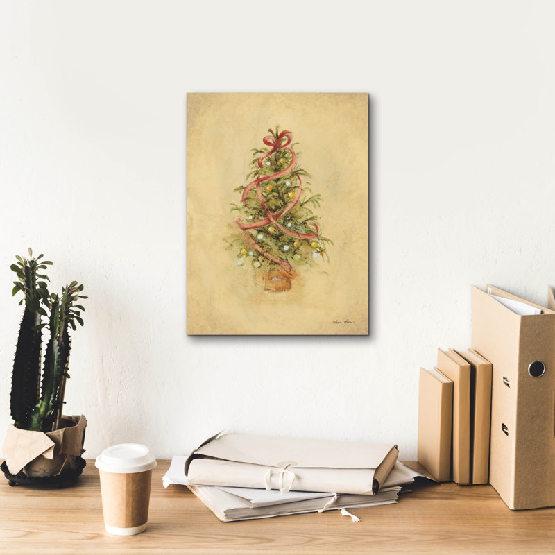 «The Holiday Aisle®» Christmas Tree 2 »par Cheri Blum, art mural sur toile, H 16 po x l 12 po x P 0,75 po