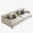 Ensemble de salon Hollynd Coussin moderne en coton et lin avec coussins