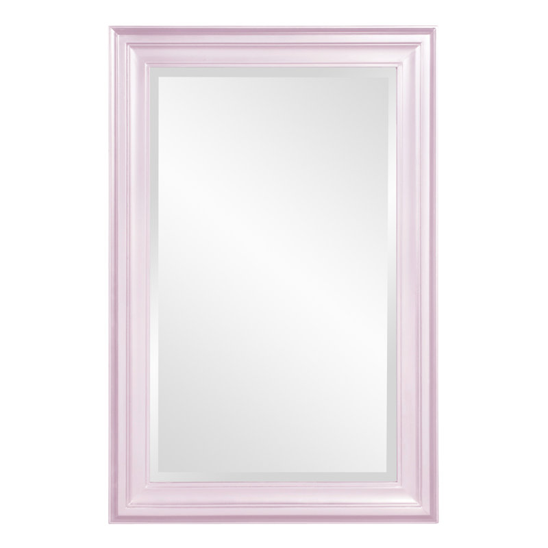 Cyrus Wood Rectangle Wall Mirror, Lilac