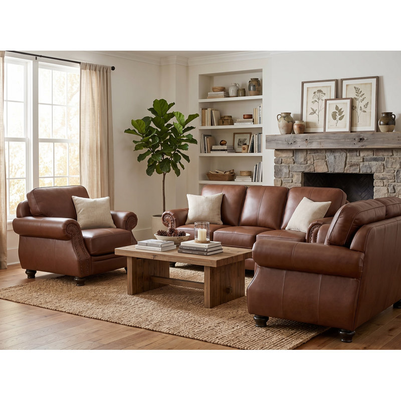 Charleston 3 - Piece Living Room Set