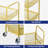 3-Tier Utility Cart Rolling with Handles for Office, Living Room, Kitchen, Movable with Wheels-92464338