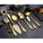 6-Piece Serving Flatware Silverware Set,Stainless Steel Serving Utensil Set,Include Cake Server, Slotted Serving Spoon, Serving Spoon, Cold Meat Fork, Butter Knife, Soup Ladle-2047094756