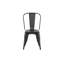 Chaises de salle à manger industrielles en métal ultrabrillant de 18 pouces de hauteur à l'intérieur et à l'extérieur empilables, surface légère facile à nettoyer, assemblage facile, conception moderne et durable, pour bar de cuisine-2109239491