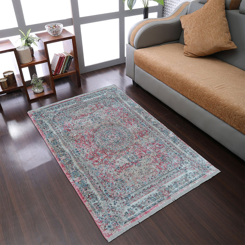 Beier Washable Area Rug, Large Rugs for Living Room Vintage Carpet Area Rugs for Bedroom Dining Room Non-Slip low pile Stain Resistant -MACHINE MADE POLYESTER AREA RUGS  - Rectangle, Multicolor,Oriental Design