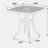 Bistro Set 3 Piece Rustproof Cast Aluminum Patio Furniture Sets 2 Chairs and 1 Round Table Outdoor, Garden, 
Patio, Balcony, white-427065382