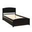 Lit plate-forme avec lit gigogne-328594286