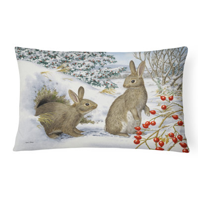  Coussin décoratif intérieur / extérieur Winter Rabbits