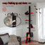 Tour pour arbre à chat à hauteur réglable à 5 niveaux pour chats d'intérieur avec maisonnette pour chat, poteau à griffes et échelle pour chat-757694885
