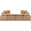 Canapé modulaire en U rembourré en similicuir 8 pièces Itala-94482599
