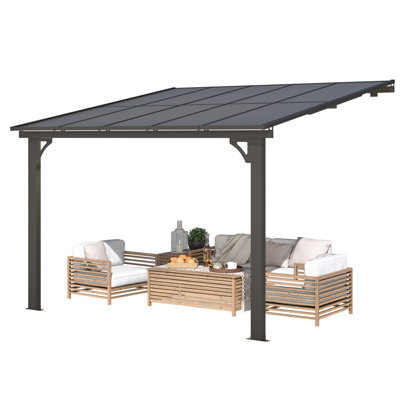 Pergola d'extérieur à hauteur réglable pour patio