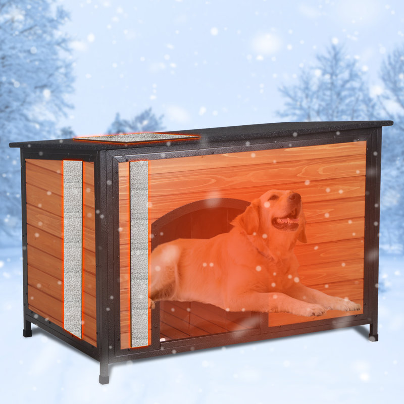 Smathering Wood Insulated Dog House