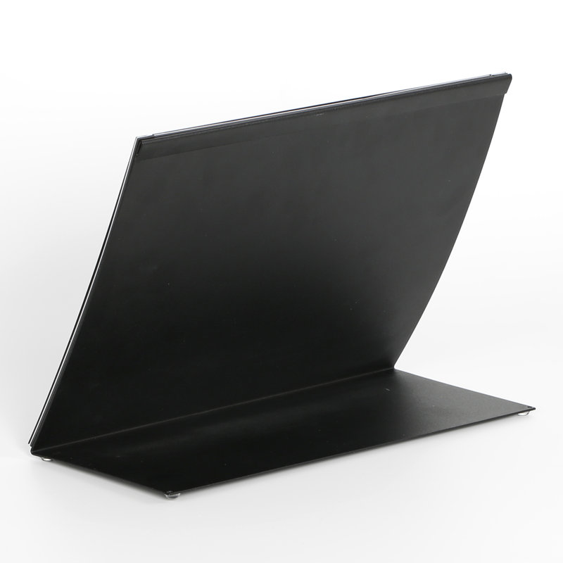 Desktop Menu Holder Landscape Curved, Black, 9.33" H x 12.75" W x 5.50" D