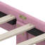Lit plateforme tapissier Rainbow
