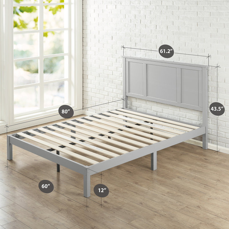Macgregor Solid Wood Platform Bed, Twin