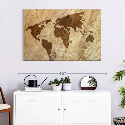 Aliaz Tree Stump World Map