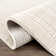 Roxbury Moroccan Machine Woven Polypropylene Area Rug in Cream