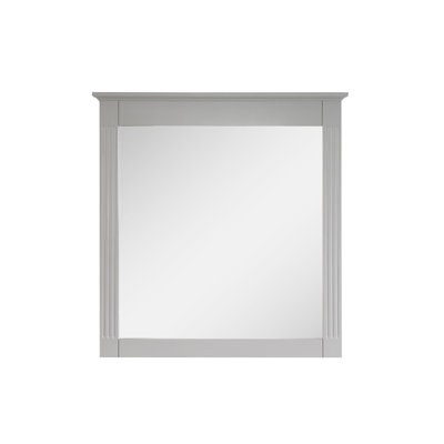 Miroir rectangulaire moderne en bois massif avec cadre H 33 po