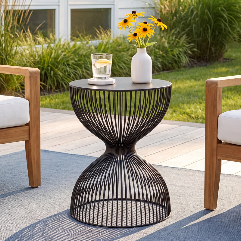 Chalette Round 14.25'' Outdoor Side Table