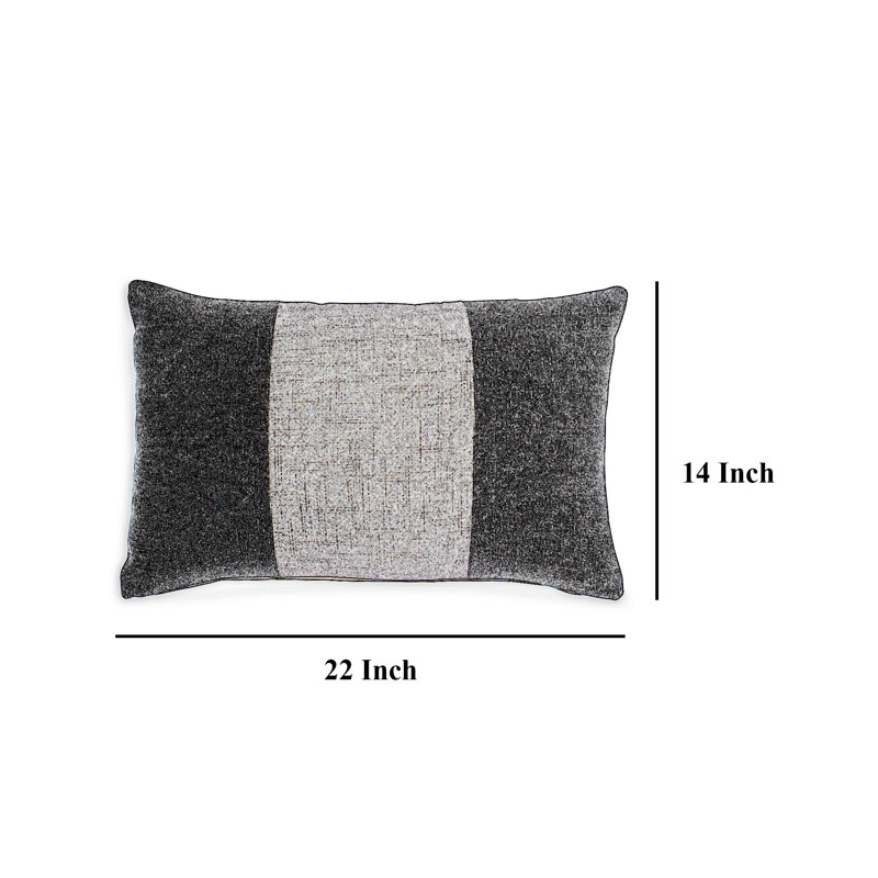 Housse de coussin rectangulaire avec insert lombaire 100% coton Dovinton, Orange