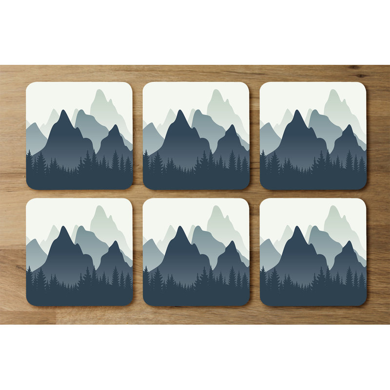 Douvens Square 6 Piece Coaster Set