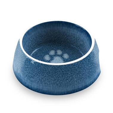 Polished Paws 5 Antique Blue Small Dog Bowl