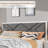 White Upholstered Platform Bed Frame with Fabric Headboard, No Box Spring Needed, Sturdy Wood Slats Support, Easy Assembly, Modern Style for Bedroom-948722107