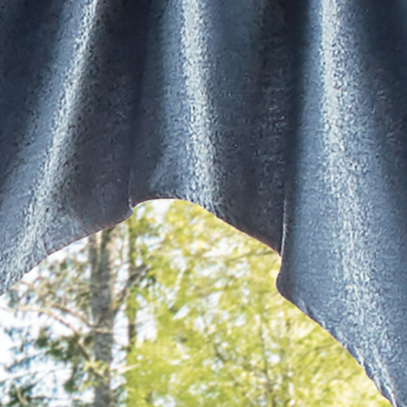 Martha Stewart Naples Chenille 72" x 28" Window Valance, Navy