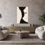 Abstrait humain, étreinte abstraite, impression murale moderne minimaliste-129967522