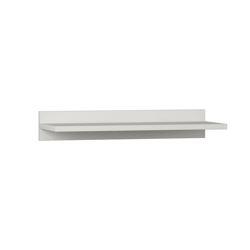 Holt Floating Shelf with Adjustable Shelves, White