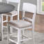 Ensemble de 2 chaises haute avec dossier en échelle moderne Chaise de salle à manger-1419417701