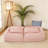Upholstered Human Dog Bed for Adults and Pets, Foldable Lazy Sofa Bed with 5 Adjustable Position, Includes 2 Soft Pillows-1903696901