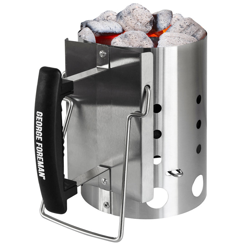 George Foreman 14.5cm W x 25.5cm D Steel Chimney