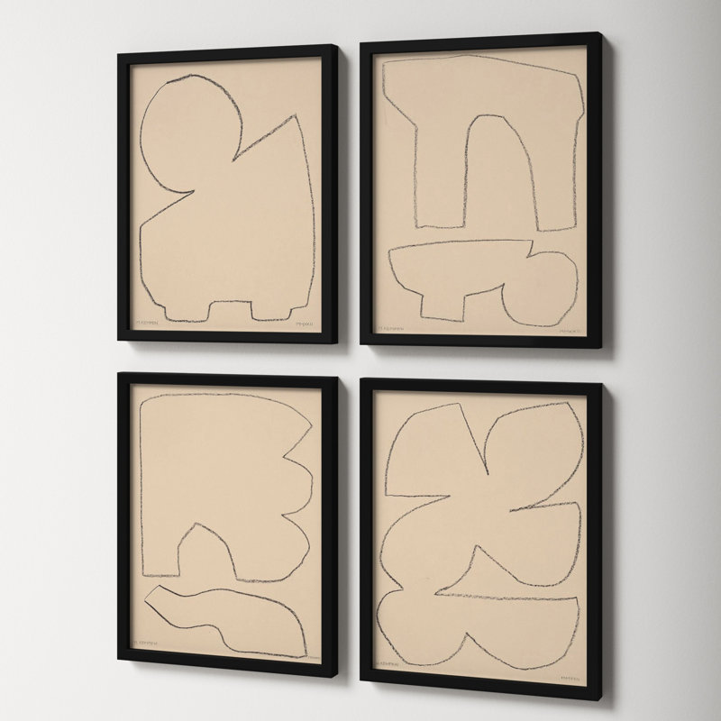 Outlines by Michael Kempen, Black Framed, 16" W x 20" H