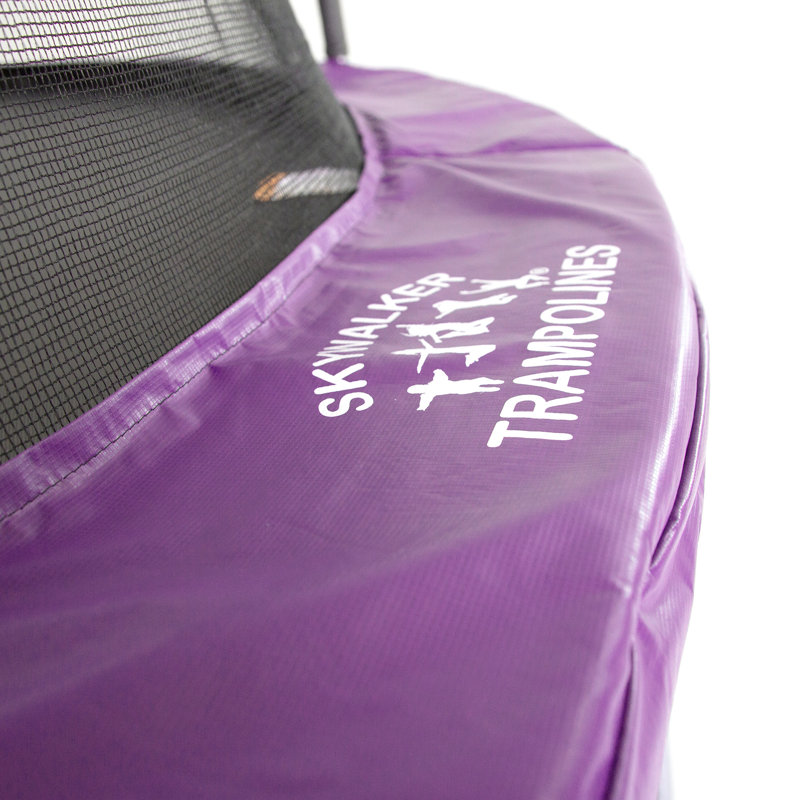 Trampoline de jardin ovale 17 pi avec enceinte Skywalker Trampolines - mauve, Mauve
