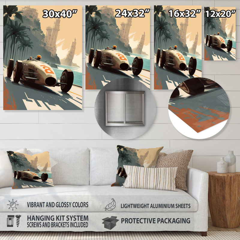 Décoration murale rétro, H 40 po x l 30 po x P 1 po