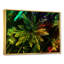 Feuilles tropicales ton sur ton noir - photographie sur toile-67229660-67229662