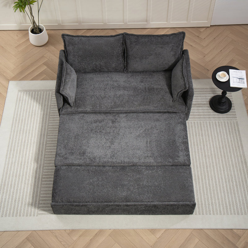 Pull Out Sofa Bed,corduroy Convertible Sleeper Sofa Couch,Side Storage,and USB/C-TYPE Charging Ports Chair for Living Room,Bedroom,Apartment