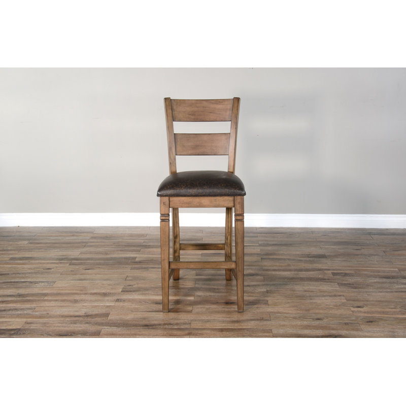 Tabouret de bar 30 po Gridley, Peau de daim, Taupe