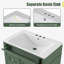 Meuble-lavabo avec lavabo, armoire de salle de bain avec 2 tiroirs et rangement basculant, conception de lavabo simple moderne-1148575194-1148575197
