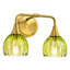 Luminaire de meuble-lavabo moderne 21 "avec abat-jour en verre pétale vert-898368479-899511063