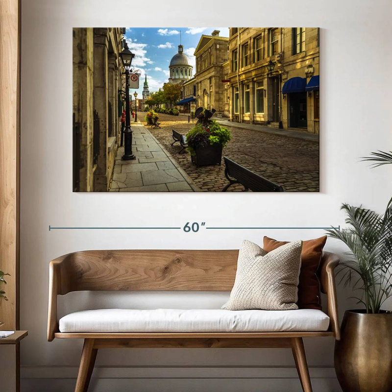 Rorry Cobbled Montreal Streets, 34" H x 51" W