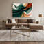Gradient Abstract 92 Green Canvas Wall Art