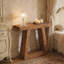Table de canapé rustique, table d'entrée à deux niveaux, console, table d'appoint (table d'appoint incluse seulement)-1475398581
