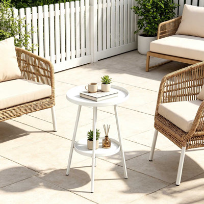 Metal Outdoor Bistro Table , 32cm W 32cm D